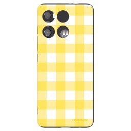 Fekete szilikon tok az alábbi mobiltelefonokra Motorola Edge 60 5G - Gride lemon