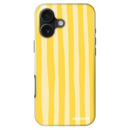 Fashion Case MagSafe Apple iPhone 16 - Lines lemon
