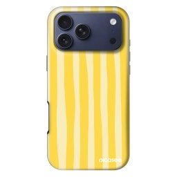 Fashion Case MagSafe Apple iPhone 17 Pro Max - Lines lemon