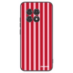 Fekete szilikon tok az alábbi mobiltelefonokra OnePlus 13R 5G - Lines red
