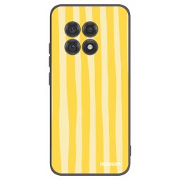 Fekete szilikon tok az alábbi mobiltelefonokra OnePlus 13R 5G - Lines lemon