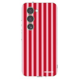 Átlátszó szilikon tok az alábbi mobiltelefonokra Xiaomi Redmi 15 5G - Lines red