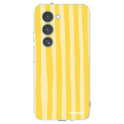 Átlátszó szilikon tok az alábbi mobiltelefonokra Xiaomi Redmi 15 5G - Lines lemon