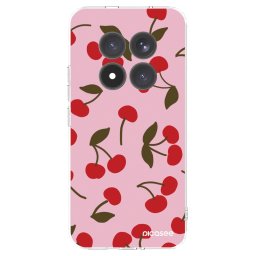 Átlátszó szilikon tok az alábbi mobiltelefonokra Xiaomi Redmi Note 15 Pro+ - Cherry