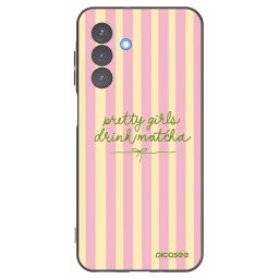 Fekete szilikon tok az alábbi mobiltelefonokra Samsung Galaxy A17 5G - Pretty matcha