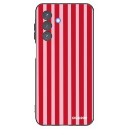 Fekete szilikon tok az alábbi mobiltelefonokra Samsung Galaxy A17 5G - Lines red