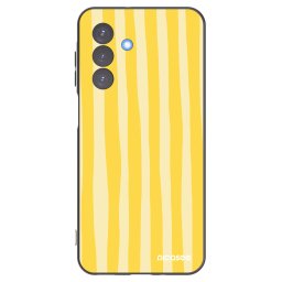 Fekete szilikon tok az alábbi mobiltelefonokra Samsung Galaxy A17 5G - Lines lemon