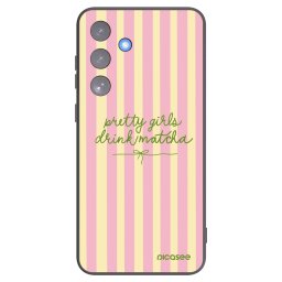 Fekete szilikon tok az alábbi mobiltelefonokra Samsung Galaxy S25 FE 5G - Pretty matcha