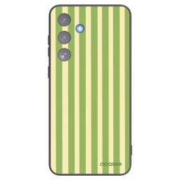 Fekete szilikon tok az alábbi mobiltelefonokra Samsung Galaxy S25 FE 5G - Lines Matcha