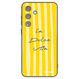 Fekete szilikon tok az alábbi mobiltelefonokra Samsung Galaxy S25 FE 5G - Ladolcevita