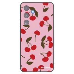 Fekete szilikon tok az alábbi mobiltelefonokra Samsung Galaxy S25 FE 5G - Cherry