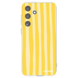 Átlátszó szilikon tok az alábbi mobiltelefonokra Samsung Galaxy S25 FE 5G - Lines lemon