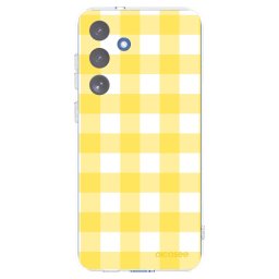 Átlátszó szilikon tok az alábbi mobiltelefonokra Samsung Galaxy S25 FE 5G - Gride lemon