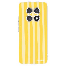 Átlátszó szilikon tok az alábbi mobiltelefonokra Xiaomi Redmi Note 15 4G - Lines lemon
