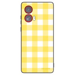 Fekete szilikon tok az alábbi mobiltelefonokra Motorola Edge 50 Fusion - Gride lemon