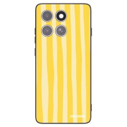 Fekete szilikon tok az alábbi mobiltelefonokra Motorola Edge 60 Fusion - Lines lemon