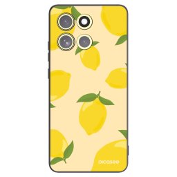 Fekete szilikon tok az alábbi mobiltelefonokra Motorola Moto G86 Power 5G - Limoncella