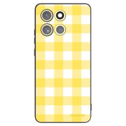 Fekete szilikon tok az alábbi mobiltelefonokra Motorola Moto G86 Power 5G - Gride lemon