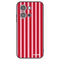 Fekete szilikon tok az alábbi mobiltelefonokra Xiaomi Redmi 15C 5G - Lines red