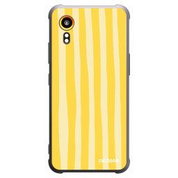 Fekete szilikon tok az alábbi mobiltelefonokra Samsung Galaxy Xcover 7 - Lines lemon