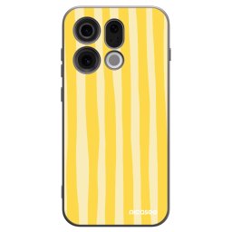 Fekete szilikon tok az alábbi mobiltelefonokra OPPO Find X9 - Lines lemon