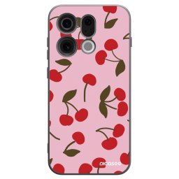 Fekete szilikon tok az alábbi mobiltelefonokra OPPO Find X9 - Cherry