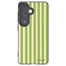 Fekete szilikon tok az alábbi mobiltelefonokra Samsung Galaxy S26 - Lines Matcha