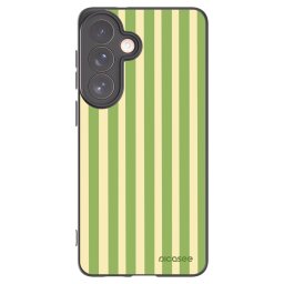 Fekete szilikon tok az alábbi mobiltelefonokra Samsung Galaxy S26+ - Lines Matcha