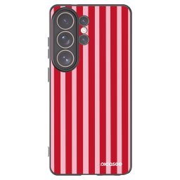 Fekete szilikon tok az alábbi mobiltelefonokra Samsung Galaxy S26 Ultra - Lines red