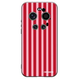 Fekete szilikon tok az alábbi mobiltelefonokra Xiaomi 17 Ultra - Lines red