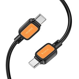 HOCO C típusú kábel C típusú C típusú kábelre 3A 60W X108 1 m fekete