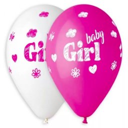 Baby Girl léggömb, lufi 5 DARABOS 33 cm Nr3