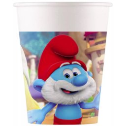 Hupikék törpikék papírpohár, party pohár 8 DARABOS, 200 ml FSC Nr1