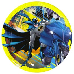 Batman papírtányér, party tányér 8 DARABOS, 20 cm FSC Nr3