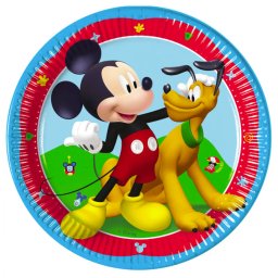 Mickey papírtányér, party tányér 8 DARABOS, 20 cm FSC Nr3