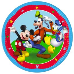 Mickey papírtányér, party tányér 8 DARABOS, 23 cm FSC Nr4
