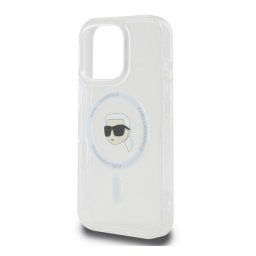 KARL LAGERFELD IML KARL HEAD METAL FRAME MAGSAFE szilikon telefonvédő (ütésállóság, kameravédő, MagSafe) ÁTLÁTSZÓ Apple iPhone 16 Pro