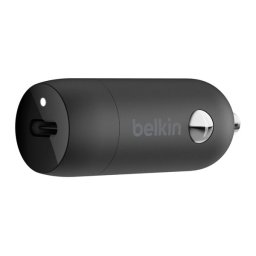 BELKIN BOOST CHARGE autós töltő Type-C aljzat (30W, PD gyorstöltő) FEKETE