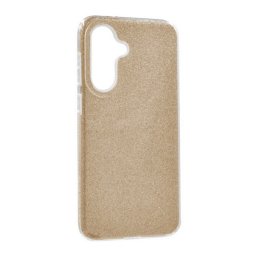 Szilikon telefonvédő (műanyag belső, csillogó hátlap) ARANY Samsung Galaxy S25 FE (SM-S731)