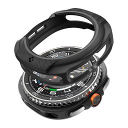 SPIGEN LIQUID AIR szilikon óra keret (ütésállóság) FEKETE Samsung Galaxy Watch 8 Classic eSIM 46mm (SM-L505), Galaxy Watch 8 Classic 46mm (SM-L500)