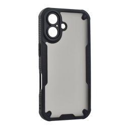 Defender szilikon telefonvédő (ütésállóság, légpárnás sarok, akril hátlap, kameravédő) FEKETE Apple iPhone 17