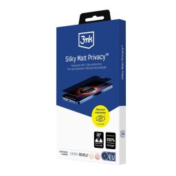 3MK SILKY MATT PRIVACY képernyővédő fólia (matt, HYDROGÉL öngyógyító, tokbarát, betekintés védelem) ÁTLÁTSZÓ Apple iPhone 17