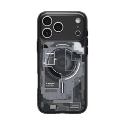 SPIGEN ULTRA HYBRID ZERO ONE műanyag telefonvédő (ütésállóság, légpárnás keret, MagSafe) FEKETE Apple iPhone 17 Pro