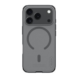 NILLKIN SUPER FROSTED PRO MAGNETIC műanyag telefonvédő (mágneses, ütésállóság, gumírozott) ÁTLÁTSZÓ/FEKETE Apple iPhone 17 Pro Max