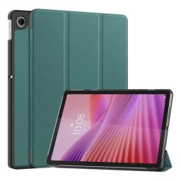 Tok álló, bőr hatású (aktív FLIP, oldalra nyíló, TRIFOLD, asztali tartó) SÖTÉTZÖLD Lenovo Tab 10.1 (TB-311FU)