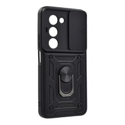 Defender szilikon telefonvédő (ütésállóság, tartógyűrű, kameravédő) FEKETE Xiaomi Redmi 15 5G