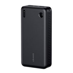 USAMS PB83 vésztöltő 2 USB+Type-C (20000mAh, 20W, PD gyorstöltő) FEKETE
