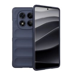 Szilikon telefonvédő (ütésállóság, kameravédő, 3D) SÖTÉTKÉK Xiaomi Redmi Note 14 Pro 4G