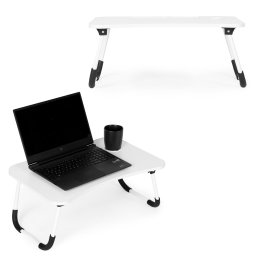 Összecsukható laptoptartó, 60x40 cm, fehér