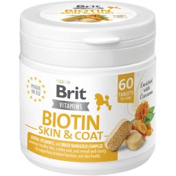 Brit Vitamins Biotin Skin & Coat kutyáknak (60 tabletta) 120 g